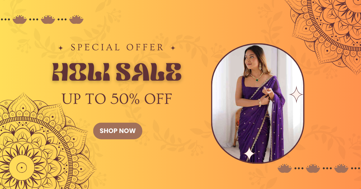 Brown and Cream Minimalist Lohri Fashion Sale Facebook Ad (1)