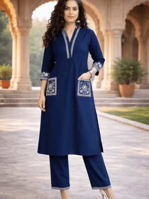 Jaipuri Cotton Kurti Set