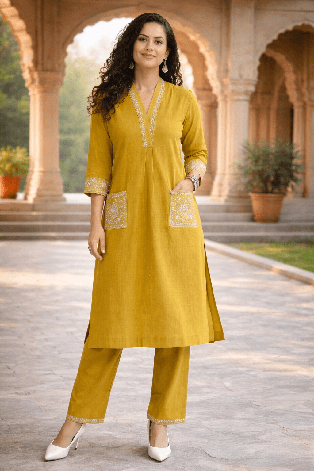 Jaipuri Cotton Kurti Set - Image 5